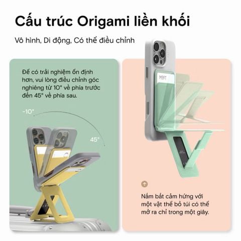  MOFT Snap Invisible MOVAS™  – Ví + giá đỡ + tripod điện thoại 3-trong-1, gắn từ tính 