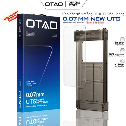  {NEW} Kính siêu mỏng 0.07mm OTAO Schott Ultra-Thin Raw Glass 2.5D Tiên Phong Vietnam 