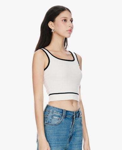  GIGI - Áo hai dây nữ croptop cổ vuông thời trang 