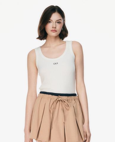  GIGI - Áo ba lỗ nữ cổ tròn phom ôm 