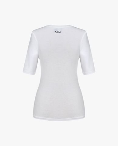  GIGI - Áo thun nữ cổ tròn tay lỡ phom ôm 