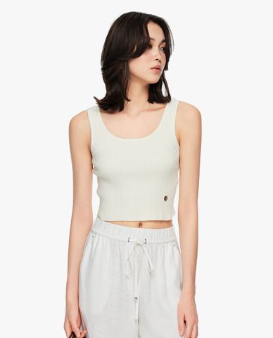  GIGI - Áo ba lỗ nữ cổ tròn phom croptop 