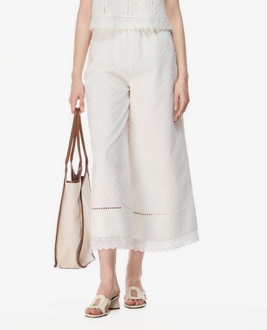  GIGI - Quần nữ ống rộng phom suông phối ren 