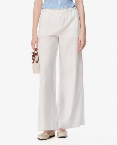  GIGI - Quần nữ ống rộng lưng thun hiện đại 