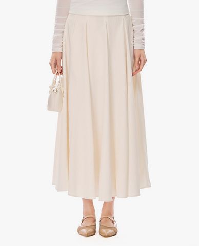  GIGI - Chân váy xếp li midi dáng xoè 