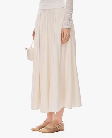  GIGI - Chân váy xếp li midi dáng xoè 