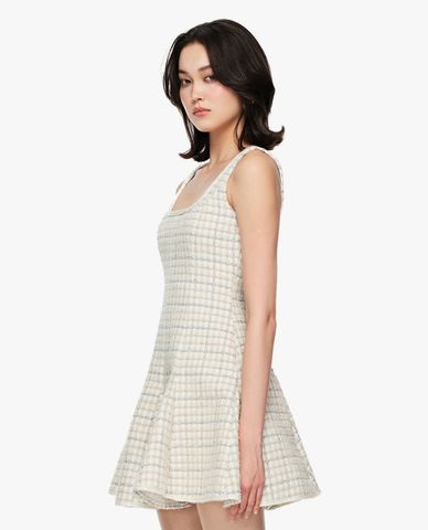  GIGI - Đầm hai dây mini cổ vuông dáng xòe 