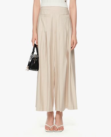  GIGI - Quần nữ ống rộng kẻ sọc thanh lịch 