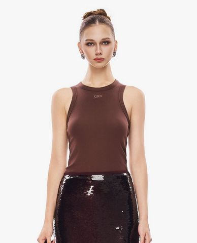  GIGI - Áo ba lỗ nữ cổ tròn phom ôm 