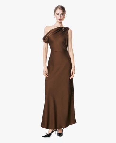  GIGI - Đầm dự tiệc maxi lệch vai xếp rũ 
