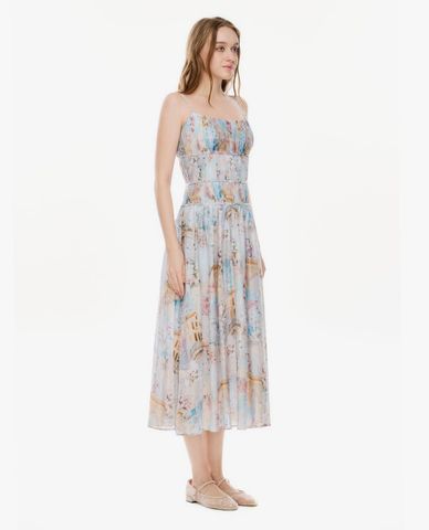  GIGI - Đầm hai dây midi in họa tiết 