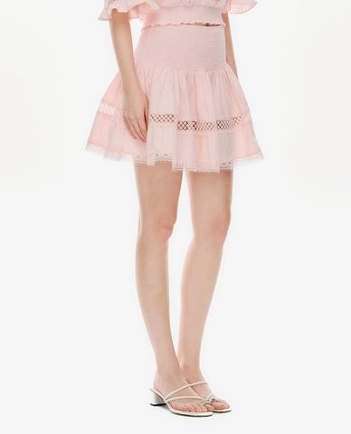  GIGI - Chân váy chữ A mini xếp tầng 