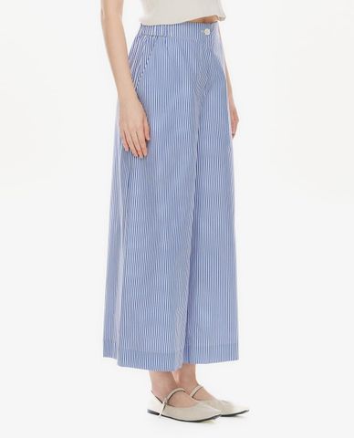  GIGI - Quần nữ ống rộng cạp cao kẻ sọc 