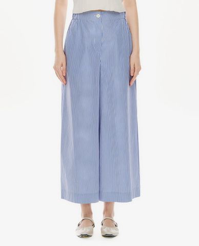  GIGI - Quần nữ ống rộng cạp cao kẻ sọc 