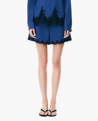  GIGI - Quần short ngắn nữ cạp cao viền ren 