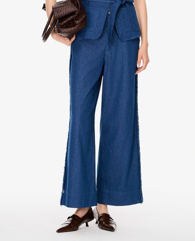  GIGI - Quần jeans nữ ống rộng đính sequin 