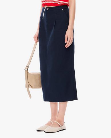  GIGI - Chân váy phom suông midi xẻ tà 