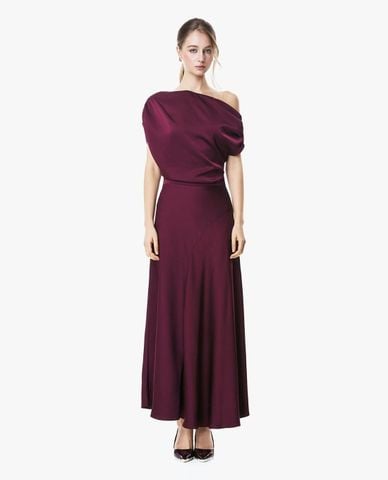  GIGI - Đầm dự tiệc maxi lệch vai dáng xòe 