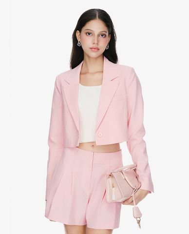  GIGI - Áo blazer nữ tay dài phom croptop trẻ trung 