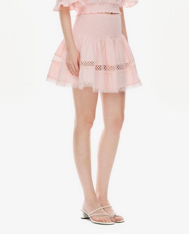  GIGI - Chân váy chữ A mini xếp tầng 