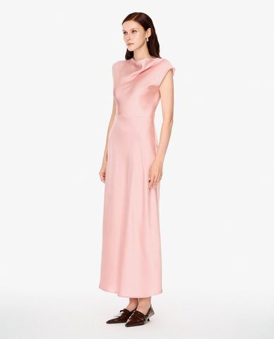  GIGI - Đầm sát nách midi phom suông cổ đổ 