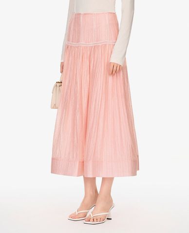  GIGI - Chân váy chữ A midi dáng xòe 