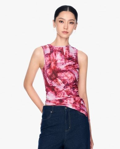  GIGI - Áo sát nách nữ cổ tròn phom ôm nữ tính 