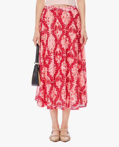  GIGI - Chân váy phom suông midi họa tiết hoa 