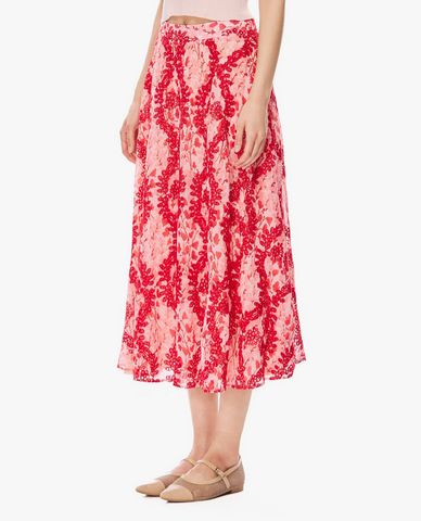  GIGI - Chân váy phom suông midi họa tiết hoa 