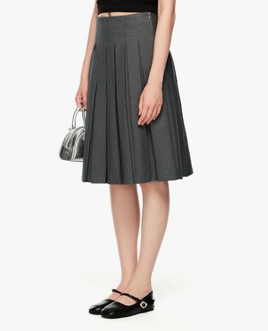  GIGI - Chân váy xếp li midi thời trang 