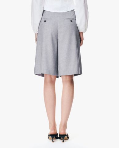  GIGI - Quần short nữ ngang gối cạp cao xếp li 