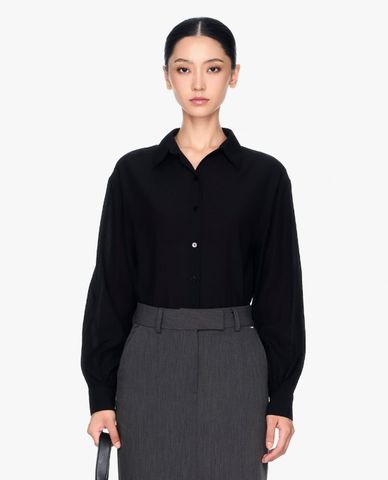  GIGI - Áo sơ mi nữ cổ bẻ tay dài hiện đại 