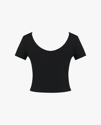  GIGI - Áo croptop nữ cổ thuyền tay ngắn 