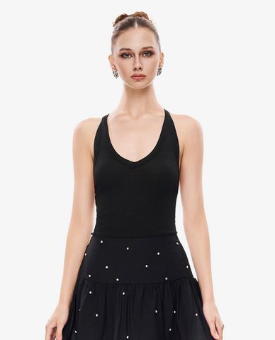  GIGI - Áo sát nách nữ cổ V phom ôm 