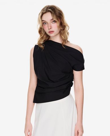  GIGI - Áo kiểu nữ lệch vai thời thượng 