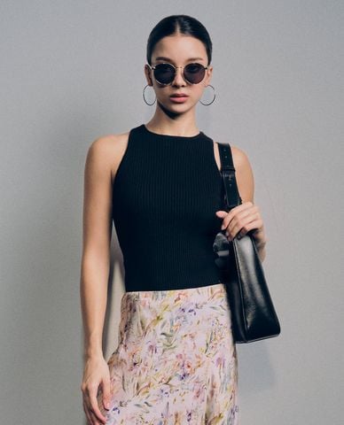  GIGI - Áo sát nách nữ cổ tròn phom ôm nữ tính 