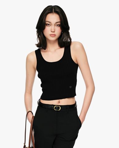  GIGI - Áo ba lỗ nữ cổ tròn phom croptop 