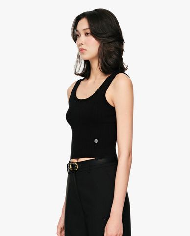  GIGI - Áo ba lỗ nữ cổ tròn phom croptop 