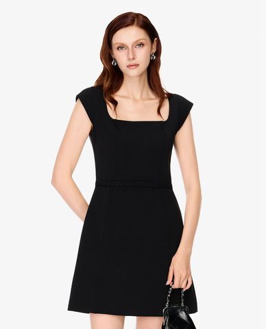  GIGI - Đầm mini cổ vuông tay cánh tiên 