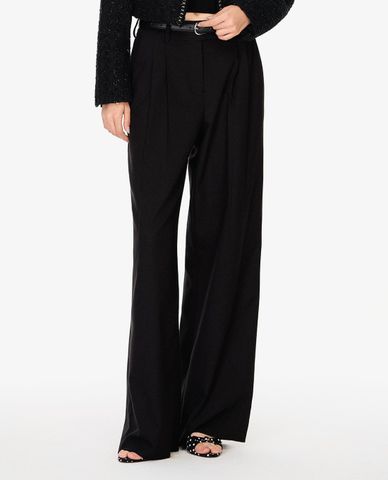  GIGI - Quần nữ ống rộng xếp li 