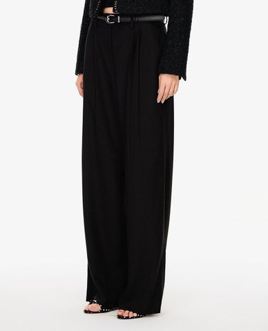  GIGI - Quần nữ ống rộng xếp li 