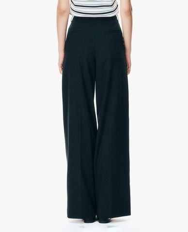  GIGI - Quần nữ ống rộng cạp cao xếp li 