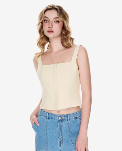  GIGI - Áo hai dây nữ cổ vuông hiện đại 