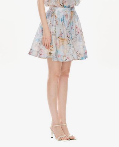  GIGI - Chân váy chữ A mini in họa tiết 