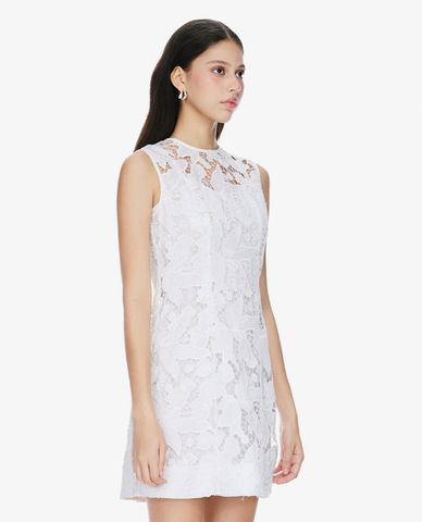 GIGI - Đầm sát nách mini cổ tròn nữ tính 