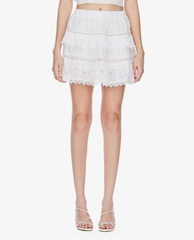  GIGI - Chân váy xếp tầng mini lưng thun dáng xòe 