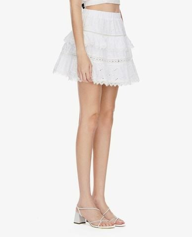  GIGI - Chân váy xếp tầng mini lưng thun dáng xòe 