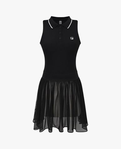  FILA - Đầm thể thao mini cổ bẻ sát nách 