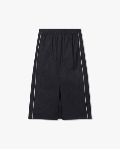  FILA - Chân váy chữ A midi lưng thun phối dây rút 