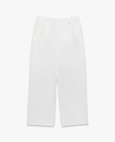  FILA - Quần unisex ống rộng lưng thun 
